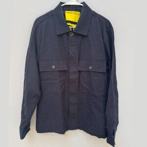 Descendant of Thieves Navy Long Sleeve Overshirt in Large